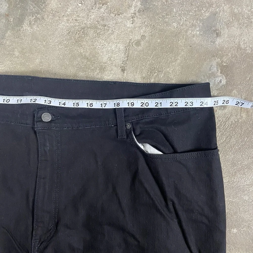 Levi's 541 Jeans Size 48x32 Black  Denim Dark Wash‎ Straight Athletic Fit